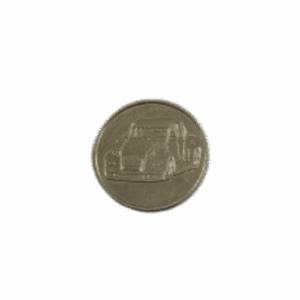 Jeton laiton nickelé D25x2mm