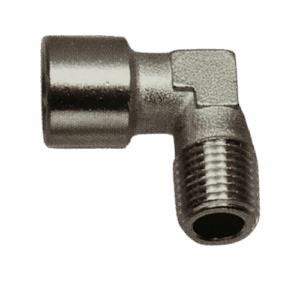 Raccord laiton nickelé coude 1/4MF