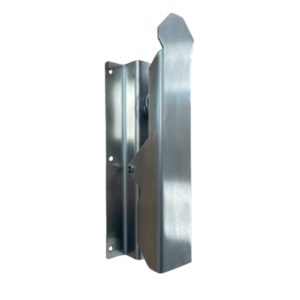 pince de lavage inox avec 6 trou de fixation, et une poignée en forme hexagonal en haut