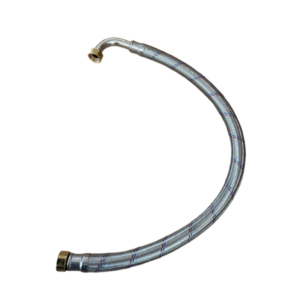 Flexible inox tressé coudé