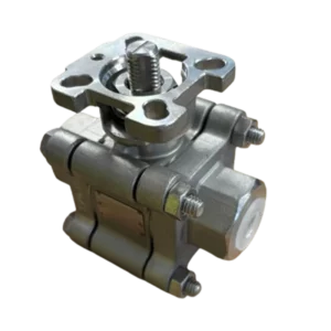 Vanne 2 voies en inox partie hydraulique