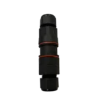 Prise noir wago etanche avec joint de couleur rouge, norme CE