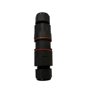 Prise noir wago etanche avec joint de couleur rouge, norme CE