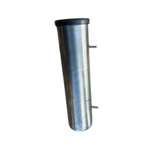 tube en inox avec deux tige vis centrée et un joint