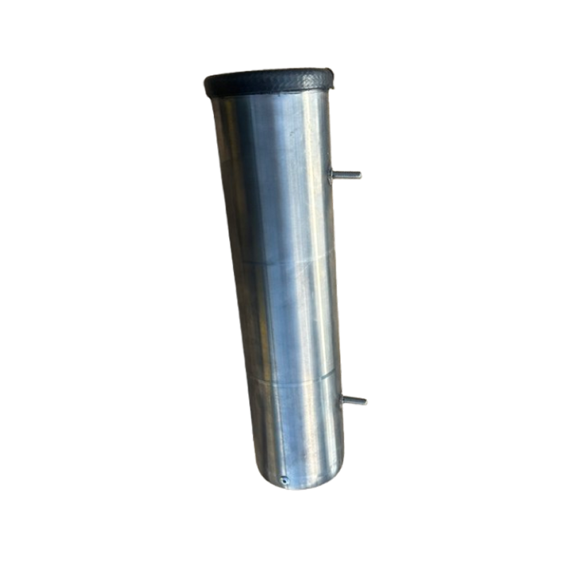 tube en inox avec deux tige vis centrée et un joint