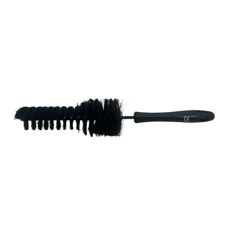Brosse noir avec poils noir vikan pour jante torsadé spirale