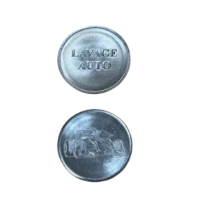 Jeton inox D20mmX1.65 LOT 1000 unités